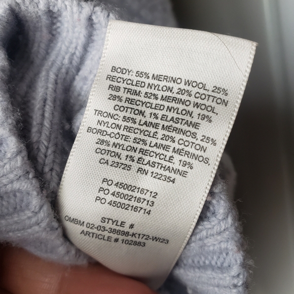 Aritzia Sunday Best Merino Wool Blend Boreal 1/4 Zip Cable Knit Sweater. - Picture 6 of 10